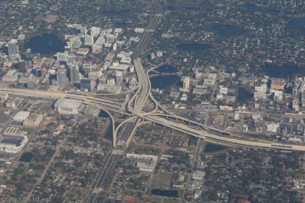 Junction of Route 408 and I4 in Orlando
